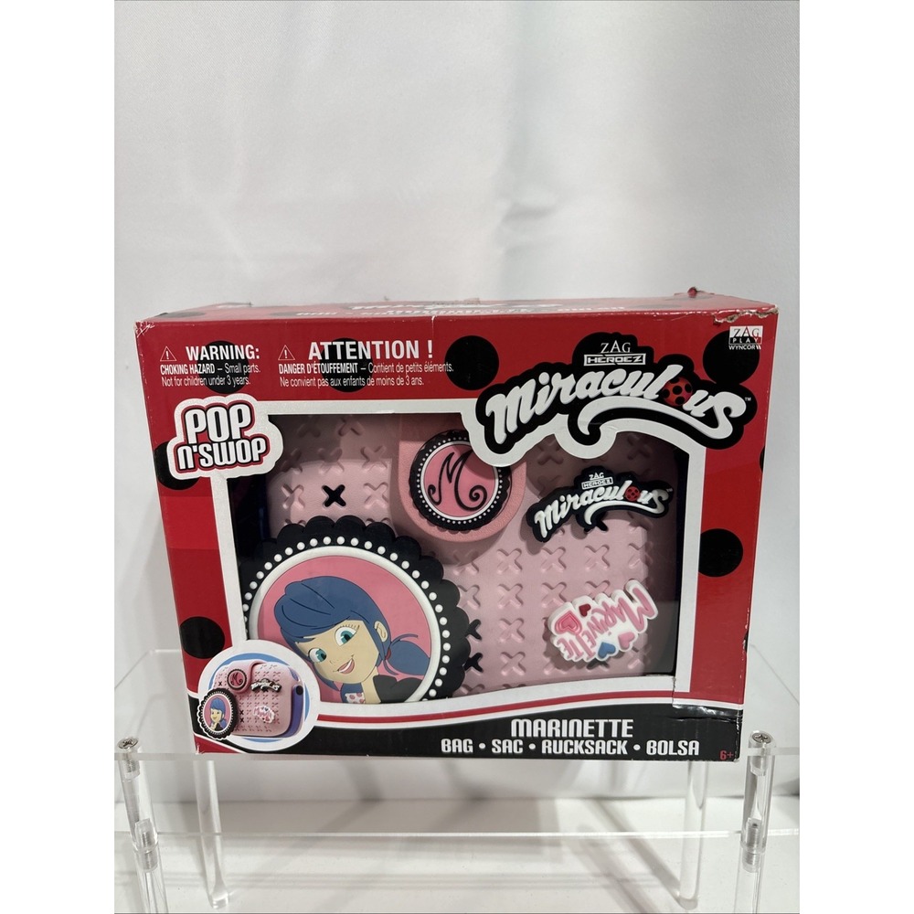 Miraculous Ladybug‎ Pop n' Swop Purse Marinette Pink Rip In Box As Seen In Pic